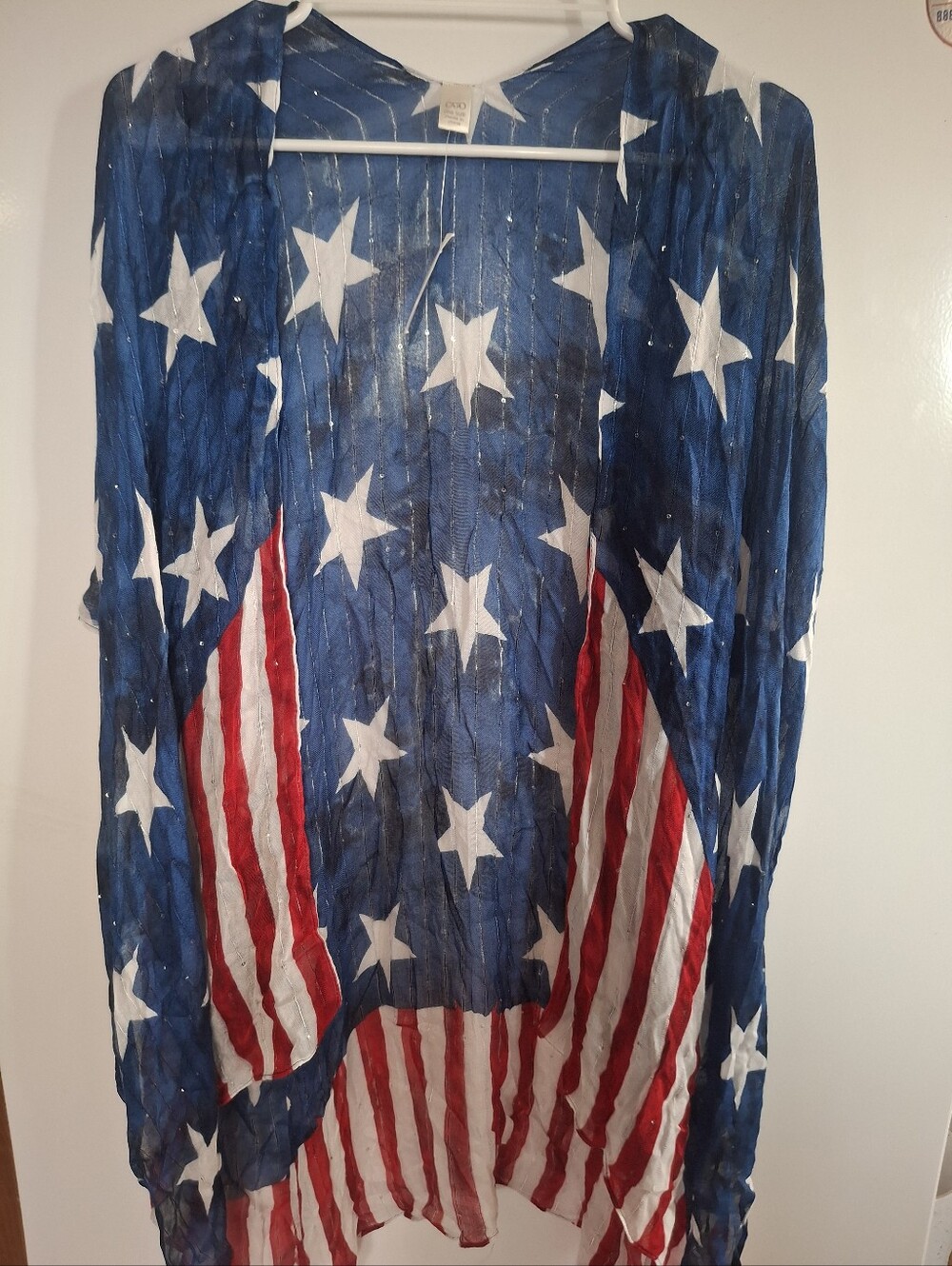 American flag mesh top Overlay Style